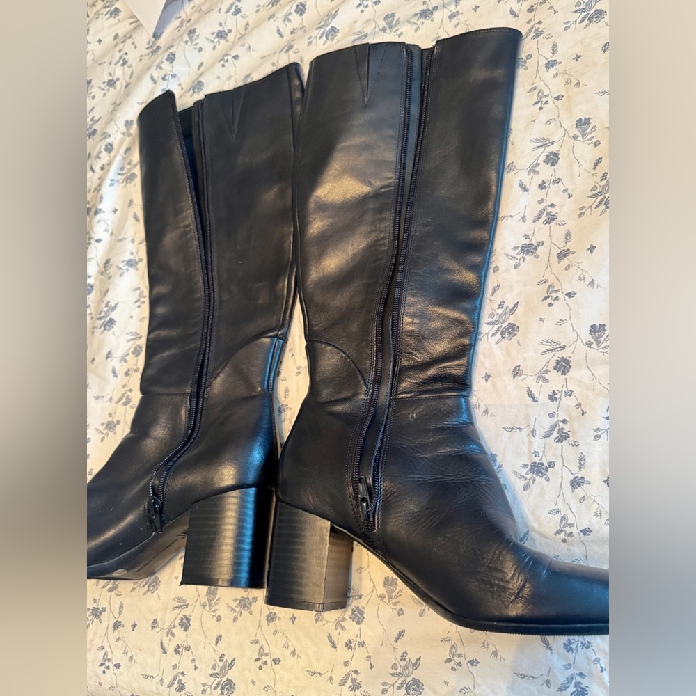 INC International Concepts Black Heeled Boots - Picture 4 of 11